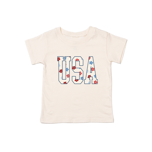 USA Varsity (Daisy) - Kids Tee (Natural)