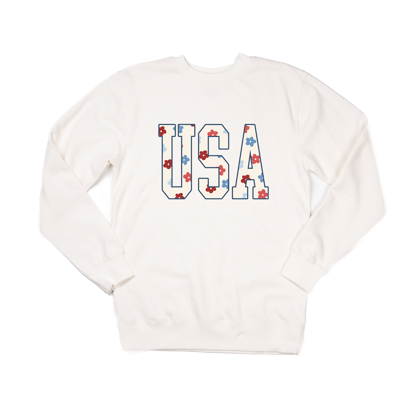 USA Varsity (Daisy) - Sweatshirt (Creme)