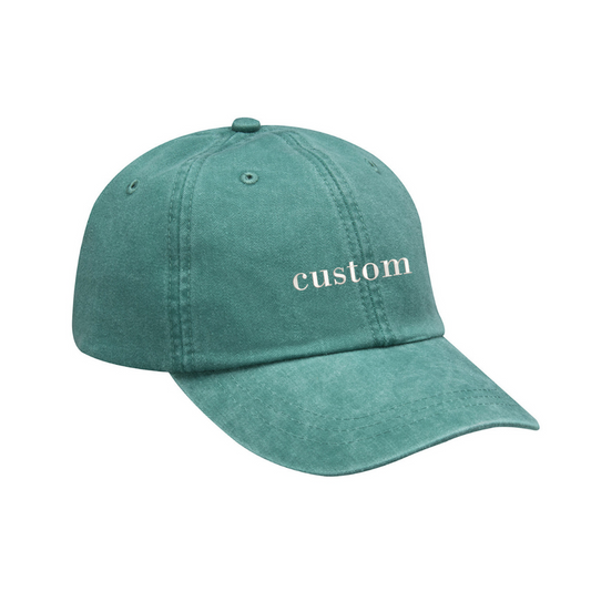 Custom Embroidered Name - Baseball Hat (Teal)