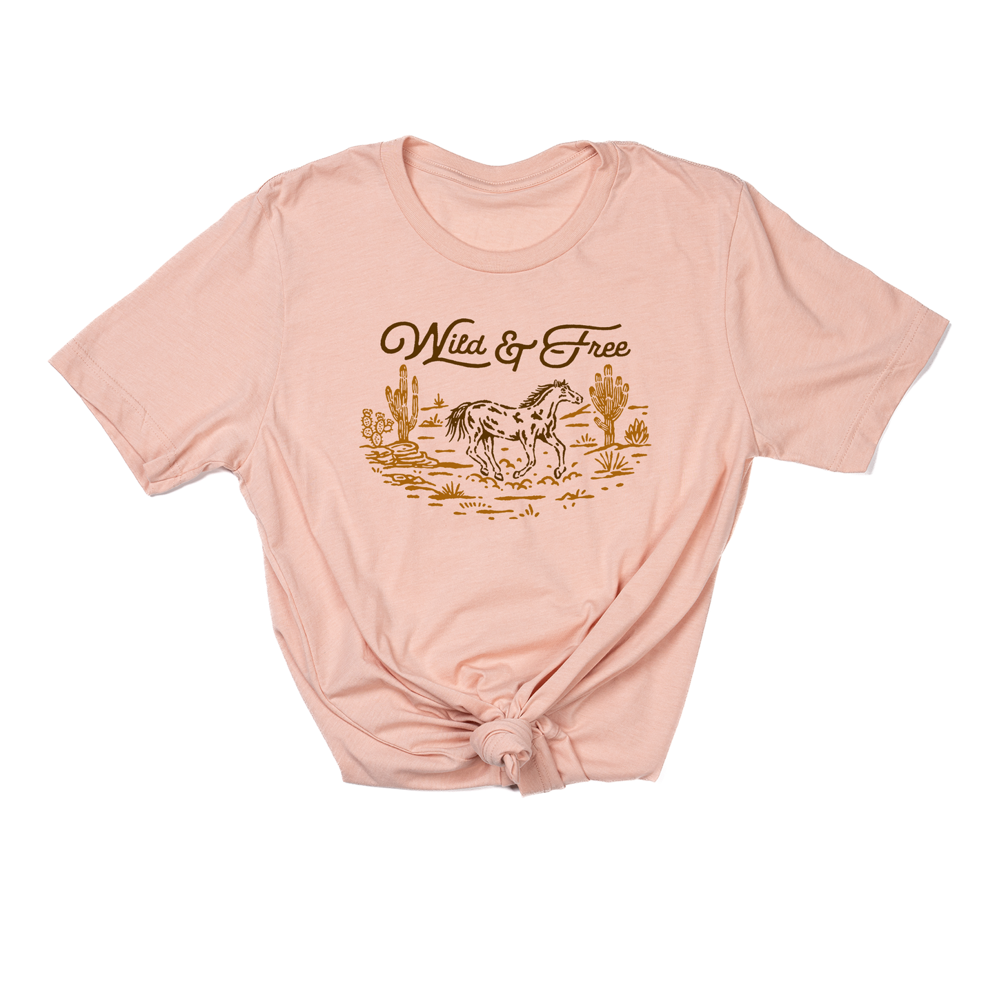 Vintage Wild & Free - Tee (Peach)