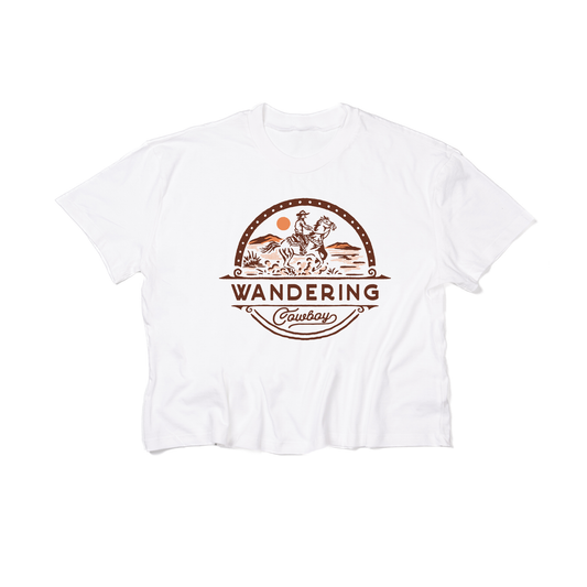 Wandering Cowboy - Cropped Tee (White)