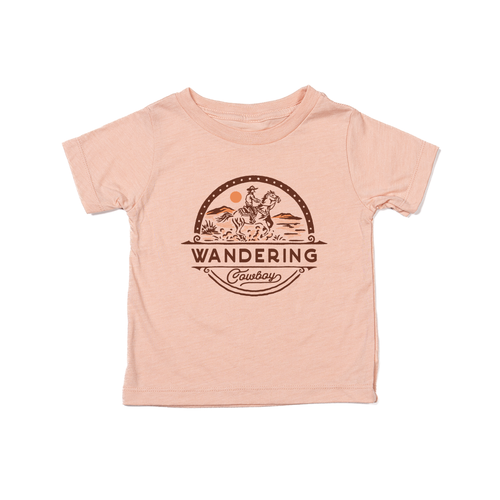 Wandering Cowboy - Kids Tee (Peach)