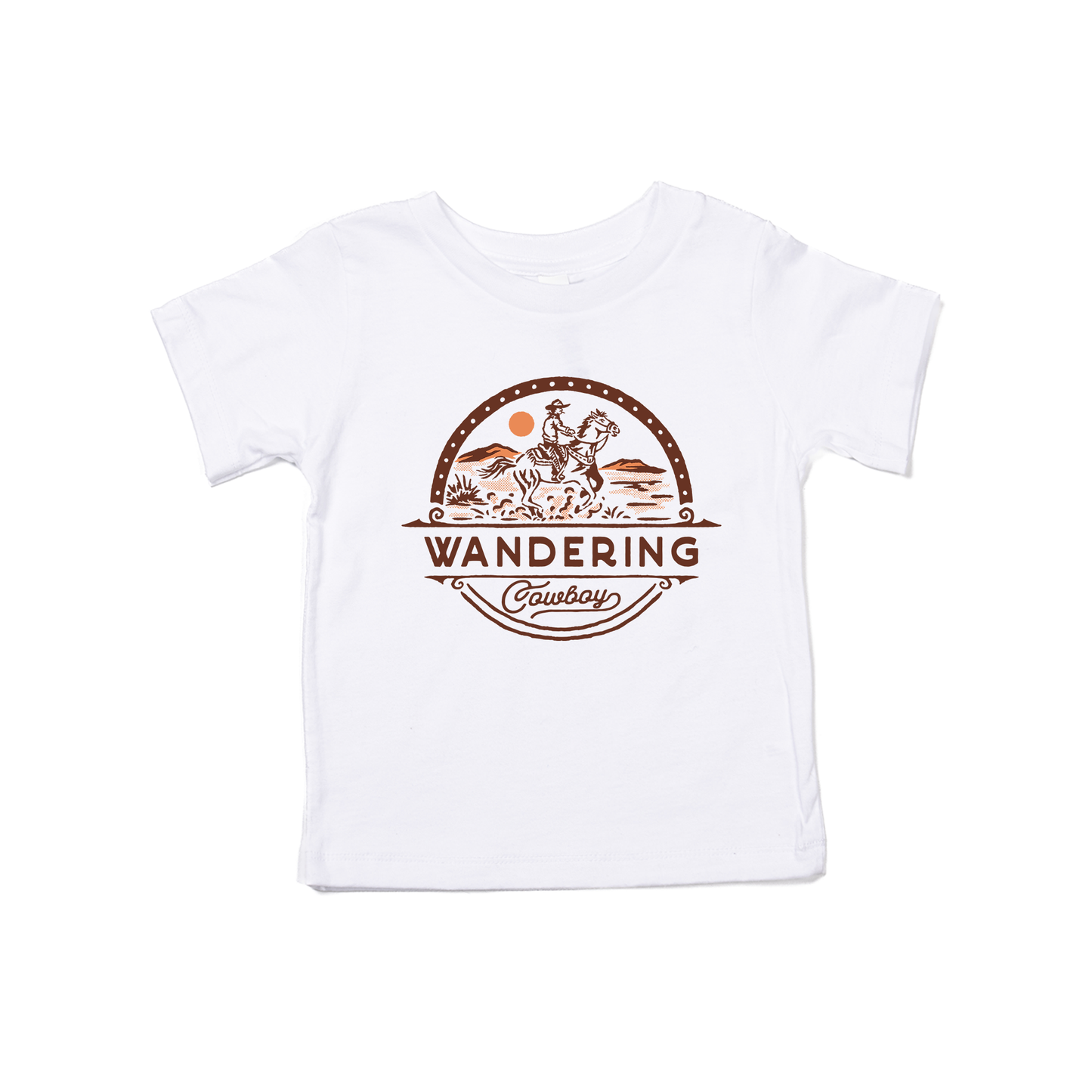 Wandering Cowboy - Kids Tee (White)