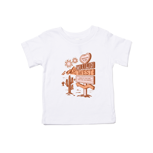 Welcome to the Wild West - Kids Tee (White)