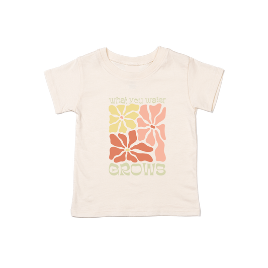 What You Water Grows - Kids Tee (Natural)