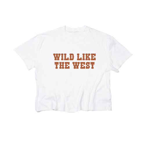 Wild Like the West - Cropped Tee (White)