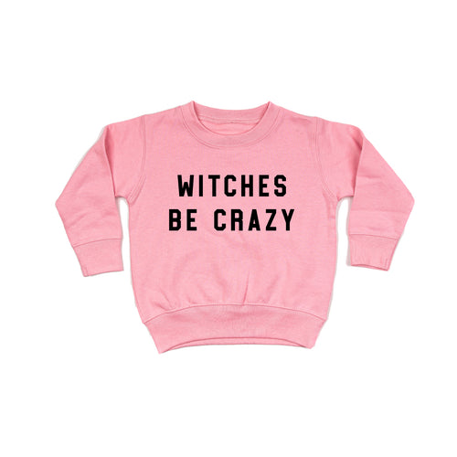 Witch Please (Black) - Kids Sweatshirt (Pink)