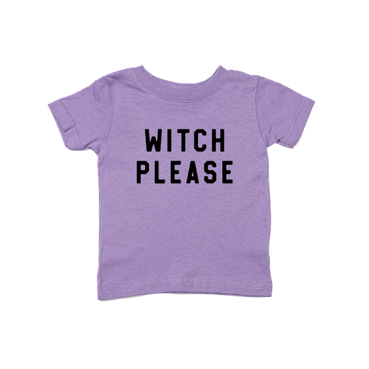 Witch Please (Black) - Kids Tee (Lavender)