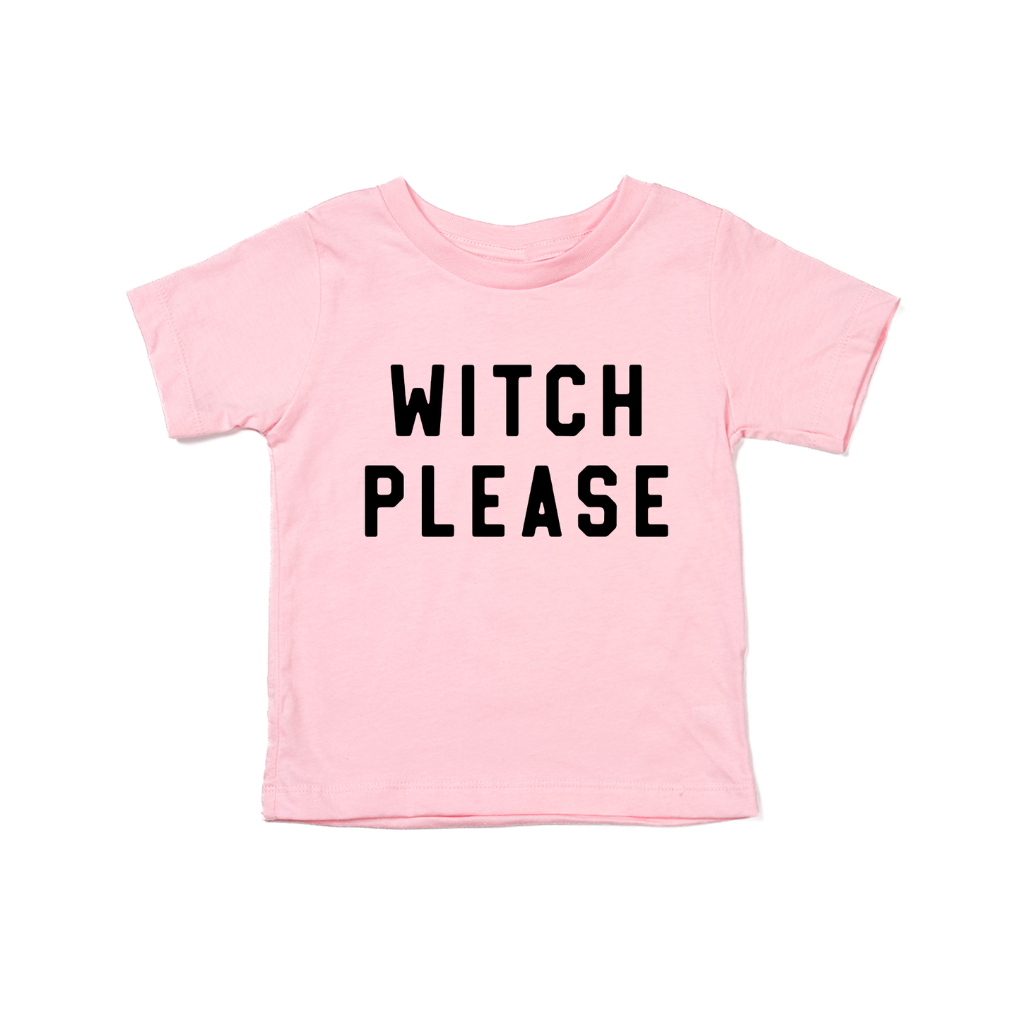 Witch Please (Black) - Kids Tee (Pink)