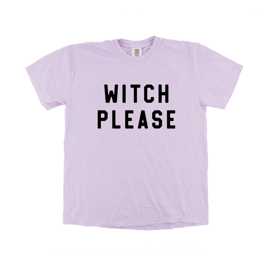 Witch Please (Black) - Tee (Pale Purple)