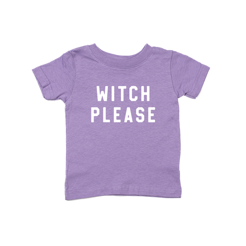 Witch Please (White) - Kids Tee (Lavender)