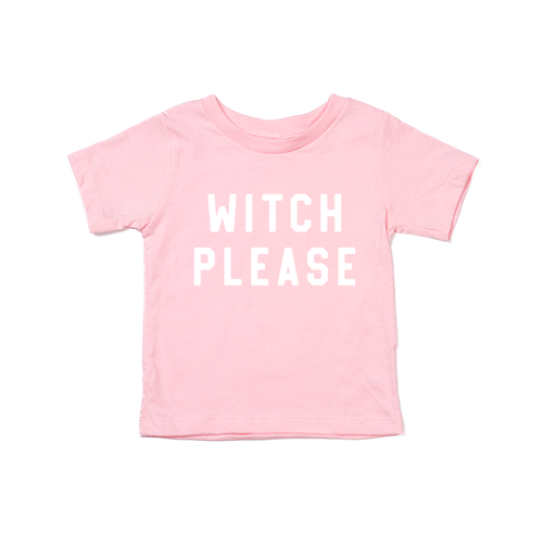 Witch Please (White) - Kids Tee (Pink)