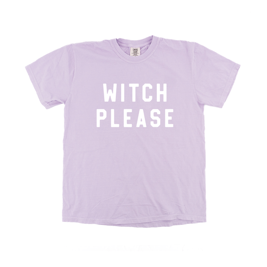 Witch Please (White) - Tee (Pale Purple)