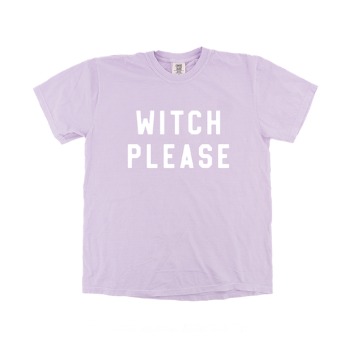 Witch Please (White) - Tee (Pale Purple)