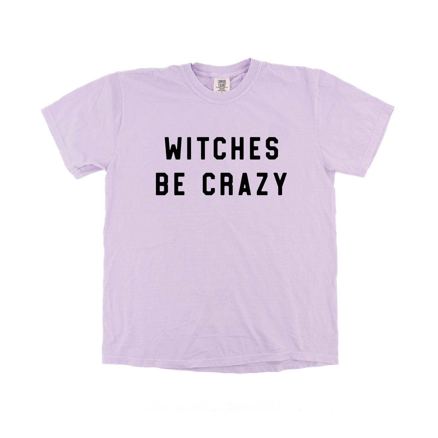 Witches Be Crazy (Black) - Tee (Pale Purple)