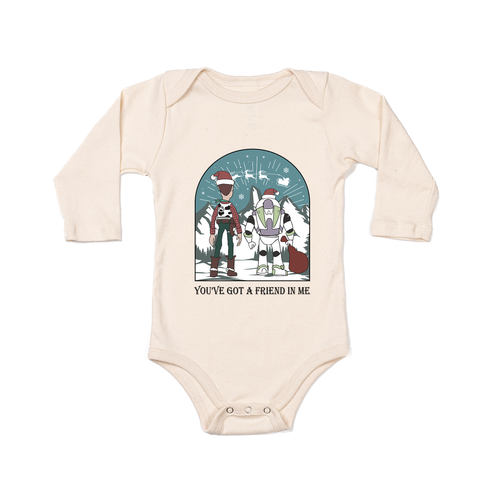 You've got a friend in me Christmas - Bodysuit (Natural, Long Sleeve)