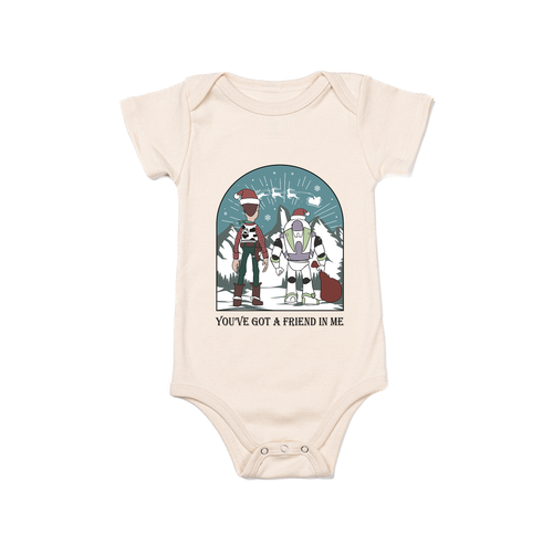 You've got a friend in me Christmas - Bodysuit (Natural, Short Sleeve)