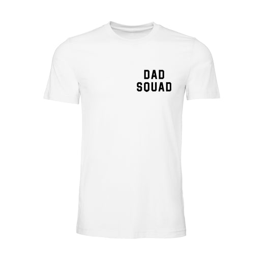 Dad Squad (Black, Pocket) - Tee (White)