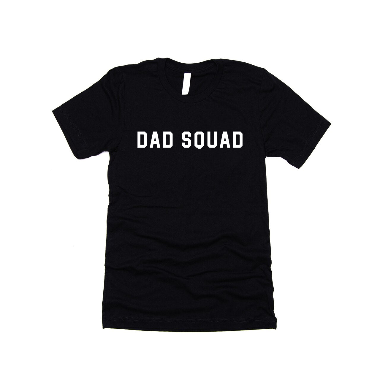 Dad Squad (White, Across Front) - Tee (Black)