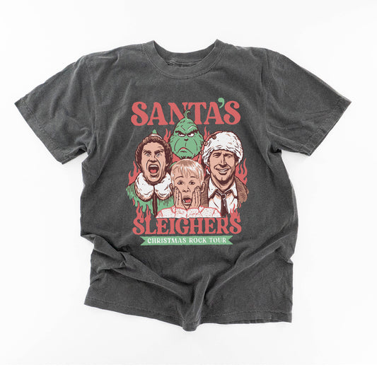 Santa's Sleighers (Graphic) - Tee (Smoke)