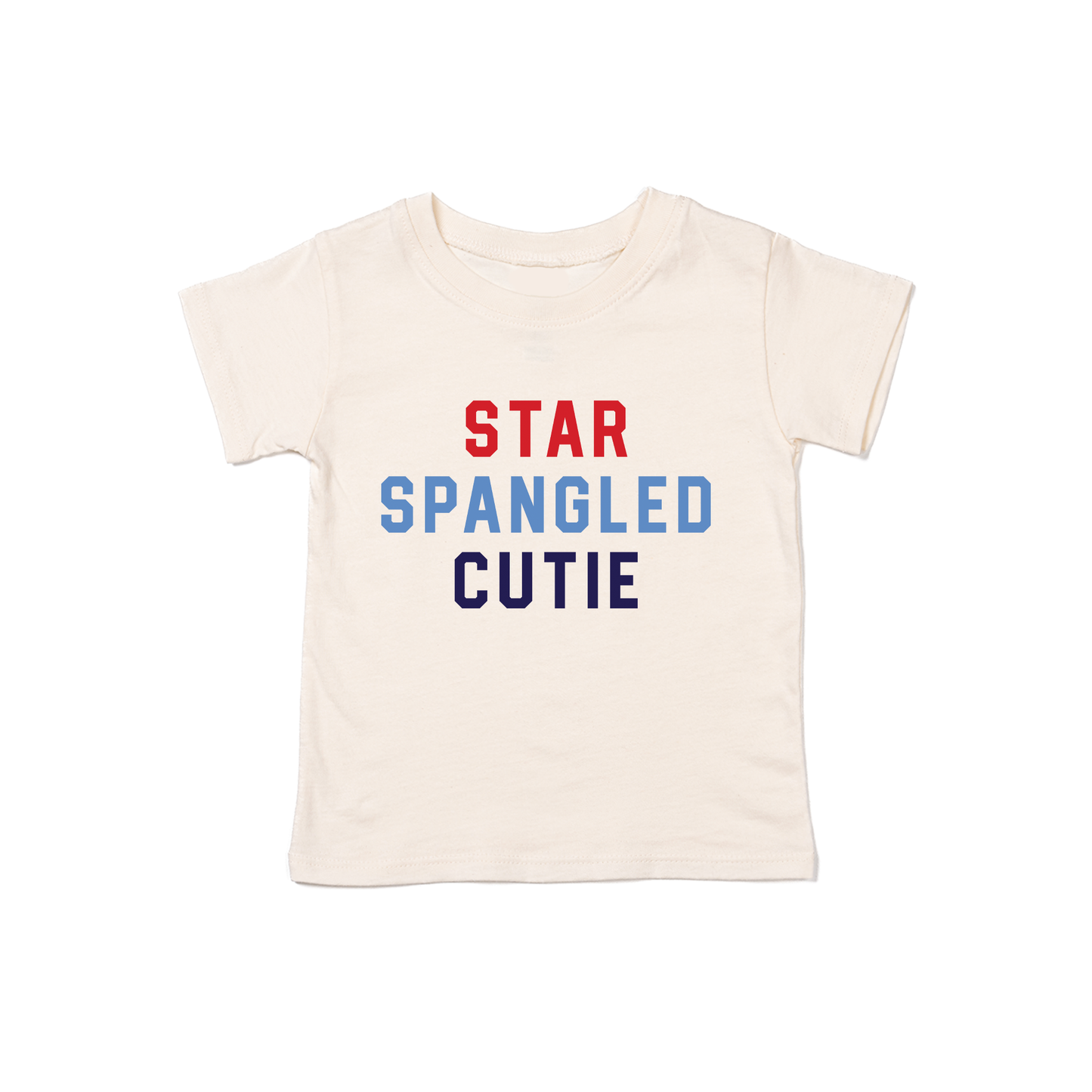 Star Spangled Cutie - Kids Tee (Natural)