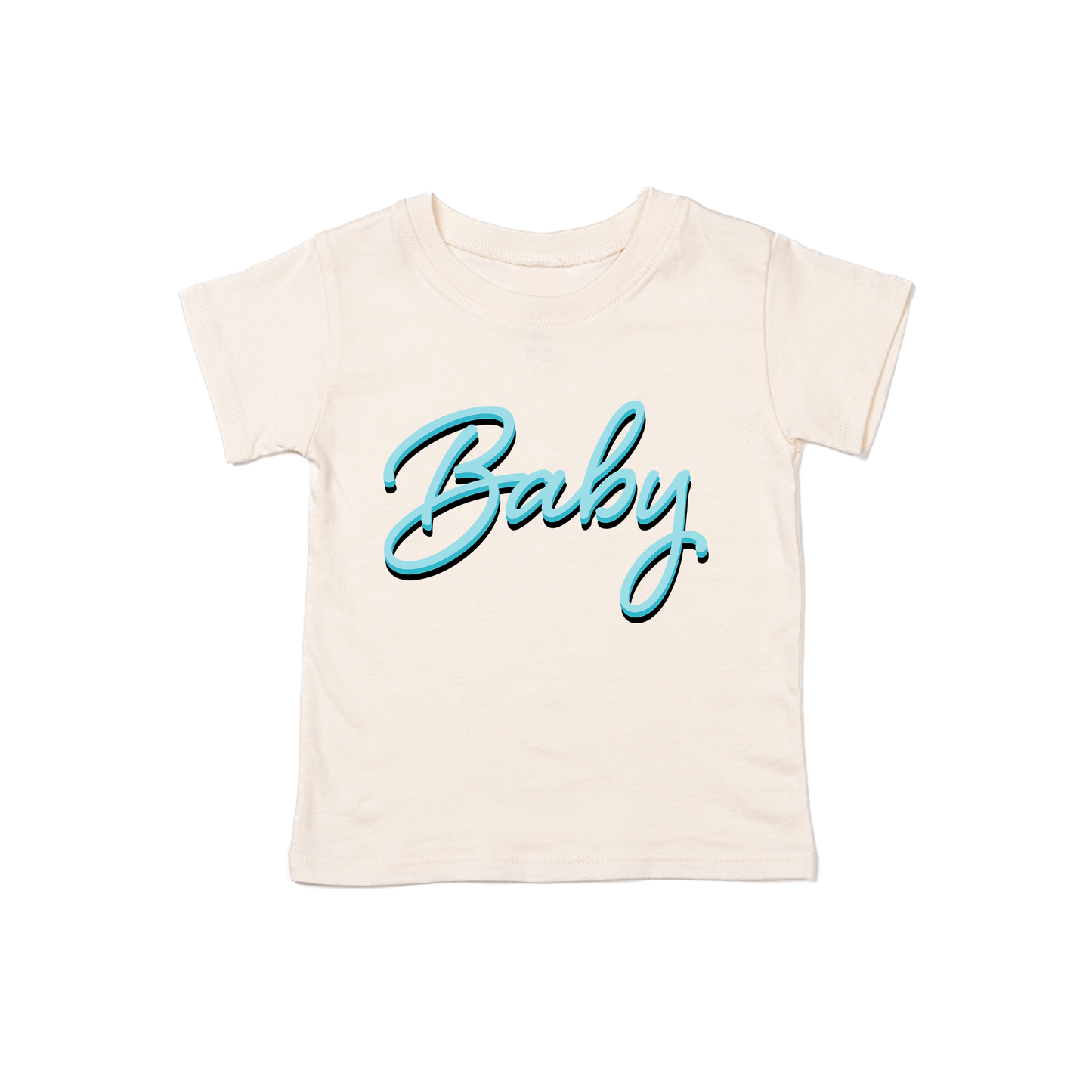 Baby (90's Inspired, Blue) - Kids Tee (Natural)