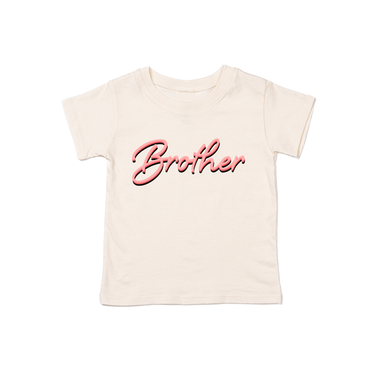 Brother (90's Inspired, Pink) - Kids Tee (Natural)