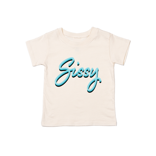 Sissy (90's Inspired, Blue) - Kids Tee (Natural)