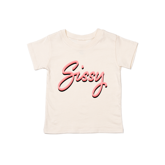 Sissy (90's Inspired, Pink) - Kids Tee (Natural)