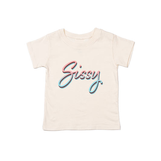 Sissy (90's Inspired, Pink/Blue) - Kids Tee (Natural)