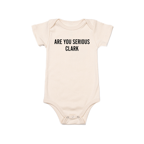 Are You Serious Clark (Black) - Bodysuit (Natural, Short Sleeve)