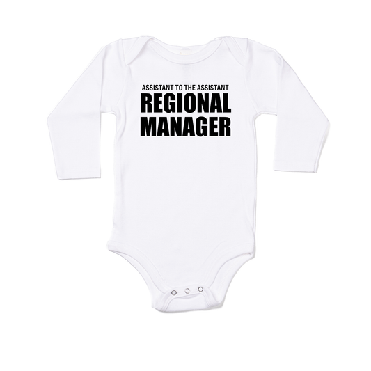 Assistant to the Assistant Regional Manager (Black) - Bodysuit (White, Long Sleeve)