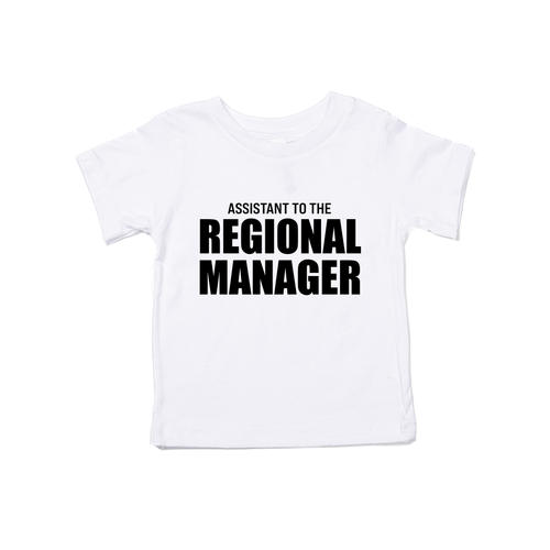 Assistant to the Regional Manager (Black) - Kids Tee (White)