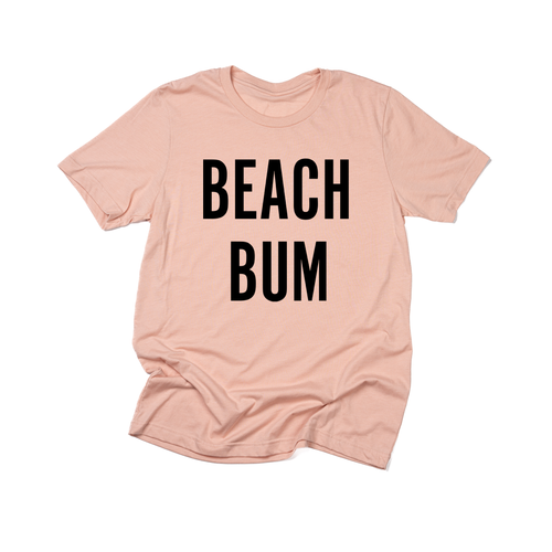 BEACH BUM (Black) - Tee (Peach)