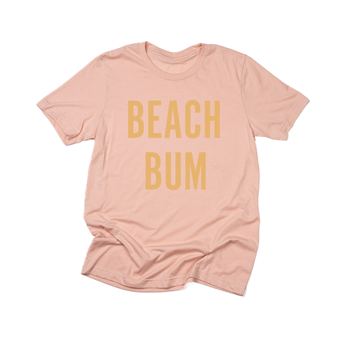 BEACH BUM (Mustard) - Tee (Peach)