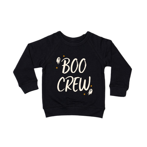 BOO CREW (Off White) - Kids Sweatshirt (Black)