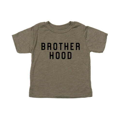 Brotherhood (Rough) - Kids Tee (Olive)