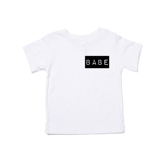 Babe Old School Label (Pocket) - Kids Tee (White)