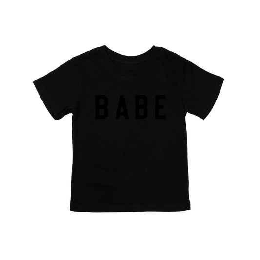 BABE (Rough, Black) - Kids Tee (Black)