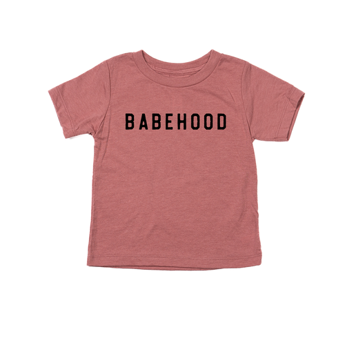 Babehood (Rough) - Kids Tee (Mauve)