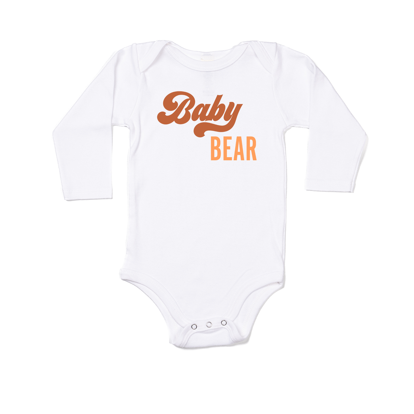 Baby Bear - Bodysuit (White, Long Sleeve)