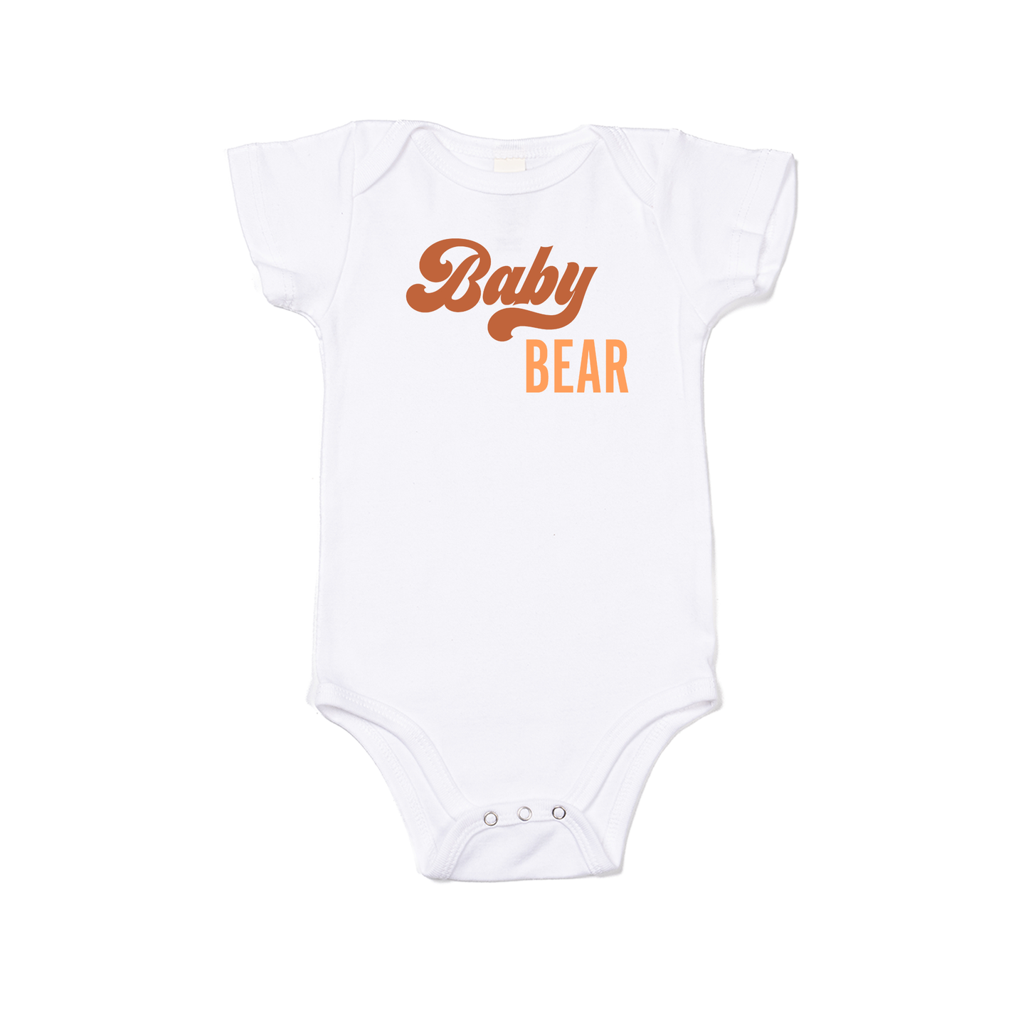 Baby Bear - Bodysuit (White, Short Sleeve)