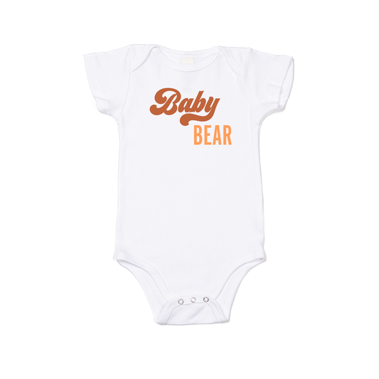 Baby Bear - Bodysuit (White, Short Sleeve)