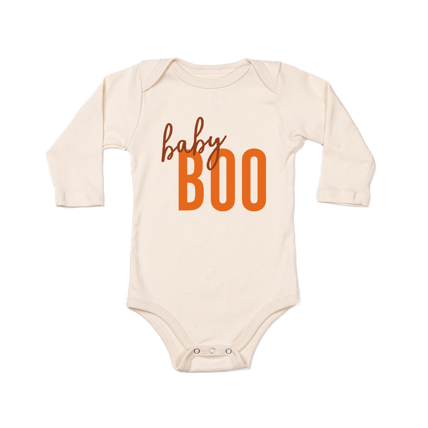 Baby Boo - Bodysuit (Natural, Long Sleeve)