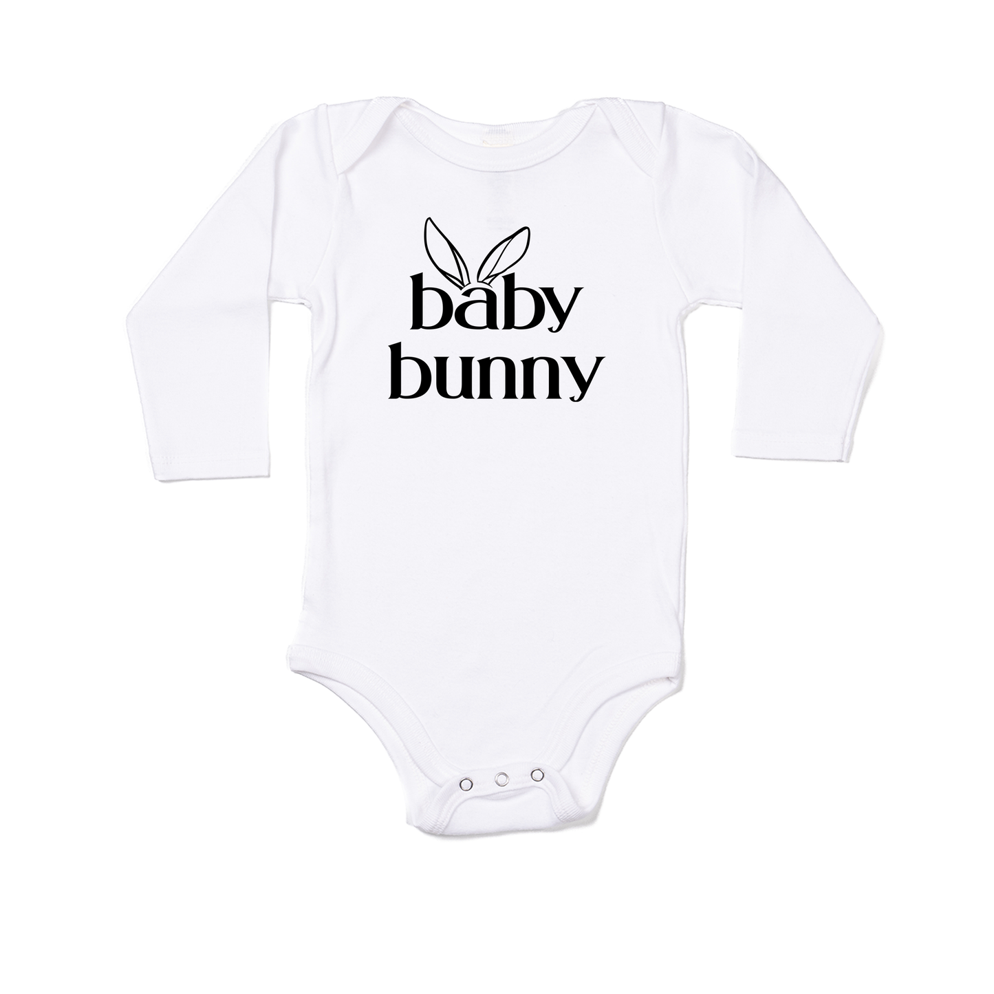 Baby Bunny - Bodysuit (White, Long Sleeve)