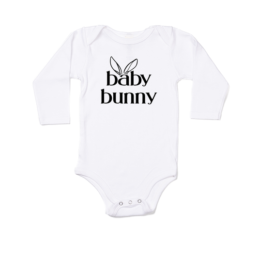 Baby Bunny - Bodysuit (White, Long Sleeve)