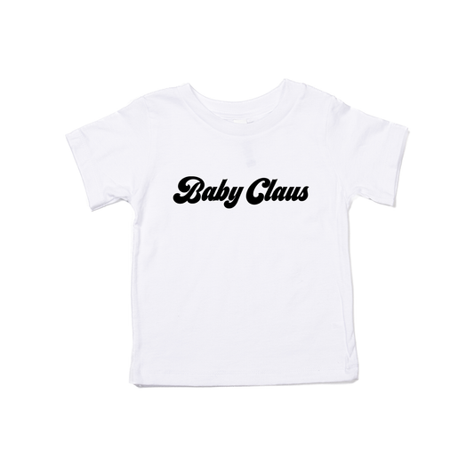 Baby Claus (Black) - Kids Tee (White)