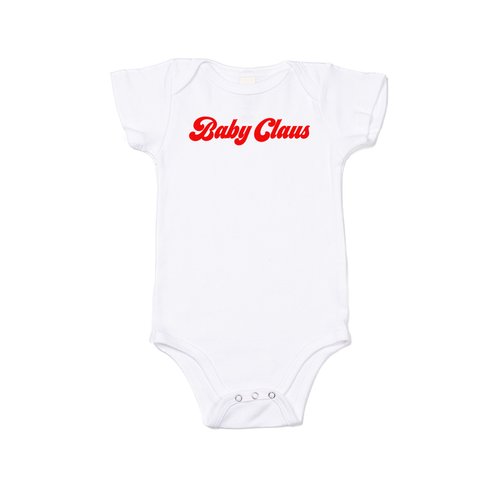 Baby Claus (Red) - Bodysuit (White, Short Sleeve)