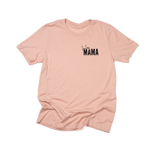Baby Mama (Black) - Tee (Peach)