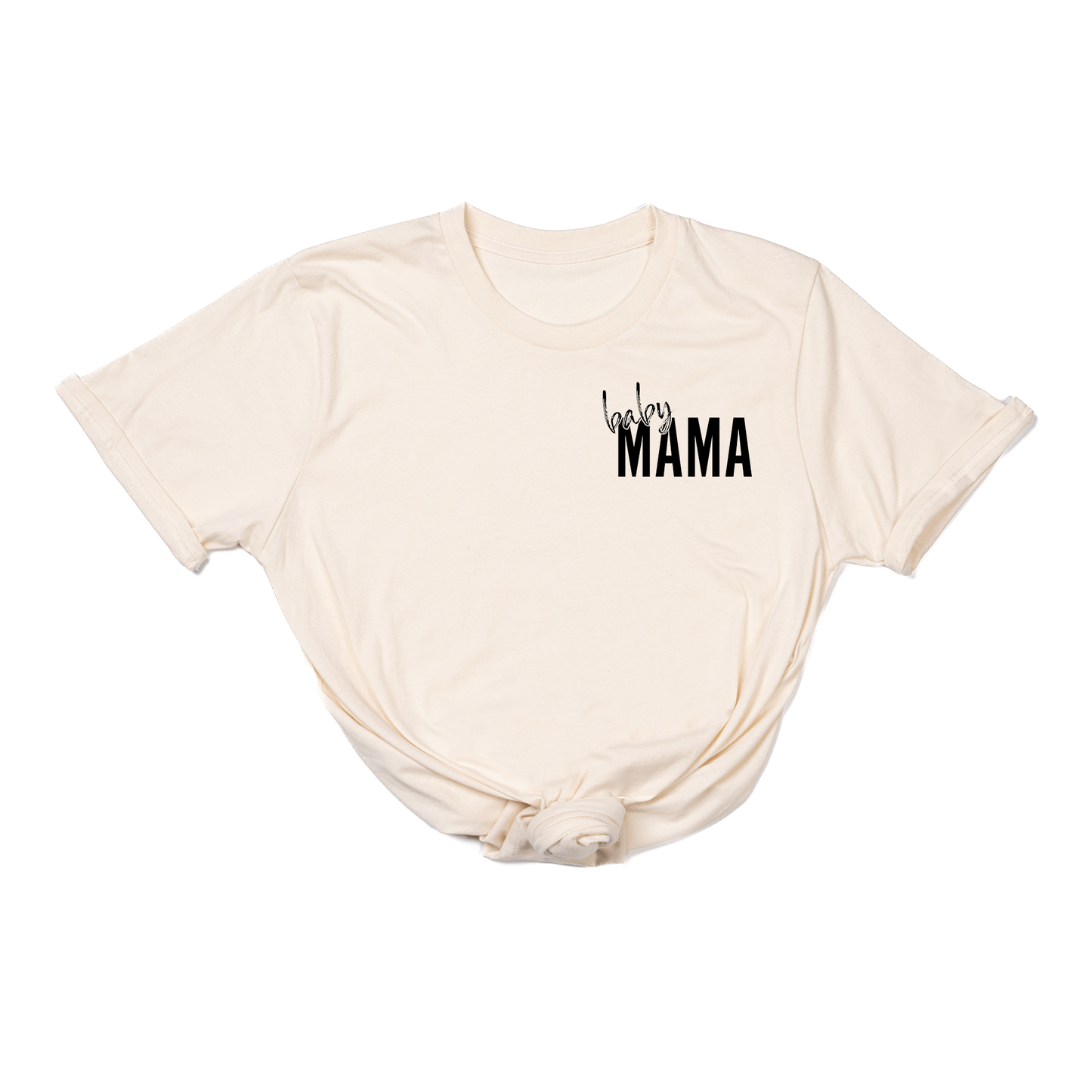 Baby Mama (Black) - Tee (Natural)